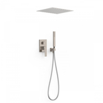 Hotbath Archie inbouw plafonddouche vierkant 500 mm inclusief inbouwframe, RVS 316