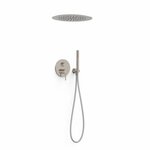 Regendoucheset Inbouw Tres Slim Exclusive Met Plafonddouche en Handdoucheset met Staafhanddouche Mat Zwart Tres