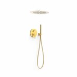 Regendoucheset Inbouw Tres Slim Exclusive Met Plafonddouche en Handdoucheset met Staafhanddouche Mat Zwart