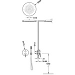 GROHE Rainshower F-series plafonddouche 25,4 x 25,4 cm, chroom