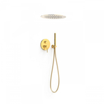 Regendoucheset Inbouw Tres Cuadro Exclusive Met Plafonddouche en Handdoucheset met Staafhanddouche Mat Zwart Tres