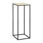 Plantentafel Hugo - zwart/goudkleur - 79x30x30 cm - Leen Bakker