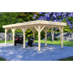 Carport 300x500 cm plat dak - Van Kooten