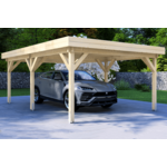 Carport 400x700 cm plat dak - Van Kooten