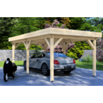 Carport 300x700 cm plat dak - Van Kooten