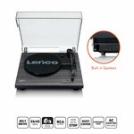 Lenco Houten platenspeler met ingebouwde speakers zwart - LS-10BK