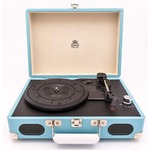 GPO Soho Draagbare Platenspeler - Blauw