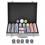 7 set Poker chips Poker set pokerspel casino Inclusief 300+ Chips pokeren 20.5CMx6.5CMx5CM