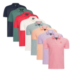 Poloshirt - Pierre Cardin - Heren Polo SS Navy Tipped Polo - Rood