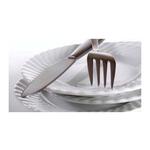 Fondue/gourmet/bbq bord van porselein 26 x 20 cm 4 vakken - Gourmetborden