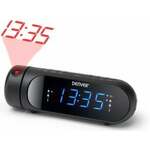 Denver Wekkerradio met projectie LED dual alarm zwart + USB poort - 8140230