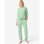 HEMA Dames Pyjamabroek Met Viscose Groen (groen)