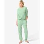 By Louise By Louise Dames Capri Pyjama Set Blauw 3/4