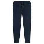 Pyjamabroek van bio-katoen, blauw-gestreept Maat: XXL
