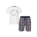 pyjamabroek, grote maten, , heren, blauw, maat: L, viscose, jp1880
