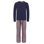 pyjamabroek, grote maten, , heren, blauw, maat: 8xl, katoen, jp1880