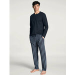 Satijnen Robson doorknoop herenpyjama blauw