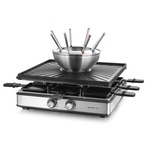Domo DO9189G - Steengrill - Gourmetset - Racletteset - 8 personen