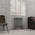 Eastbrook Imperia 2 koloms radiator 100x60cm 1407W antraciet