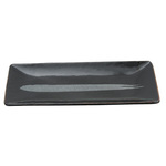 Zwart/Zilver Rechthoekig Bord - Silver Brush - 29 x 13cm