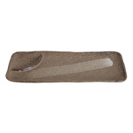 Wit/Bruin Rechthoekig Bord - Large Plates - 28 x 11.3cm