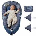 VEVOR babynest knuffelnest babynest babykussen reisbed 900x460x140mm