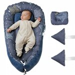 Deryan reisbed Baby Luxe junior 120 x 75 x 50 cm polyester zwart