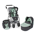 Duo JANE met kinderwagen Crosswalk + Matrix Light 2 autostoel, collectie 2022 zwart (cold black)