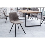 Retro stoel AMSTERDAM STOEL taupe grijs design klassieker - 38366