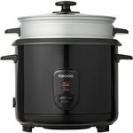 MOA Rijstkoker met Stomer 1,5 liter - Zwart - RC18B