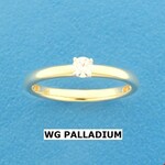 TFT Ring Diamant 0.15ct H SI Witgoud Palladium