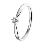 Ring witgoud-diamant 0.11ct H SI 5 mm
