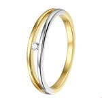 TFT Ring Diamant 0.07ct H SI Bicolor Goud
