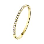 Ring geelgoud-diamant 0.09ct H SI 1,5 mm