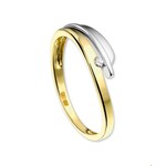 TFT Ring Diamant 0.04 Ct. Bicolor Goud