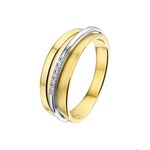 TFT Ring Diamant 0.06 Ct. Bicolor Goud