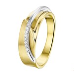TFT Ring Diamant 0.035ct H SI Bicolor Goud