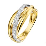 TFT Ring Diamant 0.22ct H SI Bicolor Goud