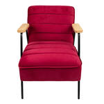 Leren fauteuil arrival, rood leer, rode stoel