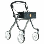 Excel Rollator Virage (6,8 kg) | Binnen rollator | Met duwbeugel | Dienblad | Kleur: Rood | 24510000