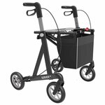 Rollator Server HD Comfort met SOFT wielen (8,1 kg) | Maat: Medium | Kleur: Antraciet | Aluminium | Rehasense | HRSGM550UP