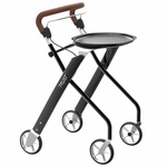 Binnenrollator Let's Dream (6,5 kg) | TrustCare | Zwart | Met dienblad | Design | TCLD502