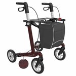 Server CF carbon ultralichtgewicht rollator | Gewicht: 5,4 kg | Kleur: Zwart/Groen | Soft banden | Large (standaard) 165 - 200 cm | Rehasense