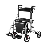 Rollator-transportstoel -transportstoel - zilver - 120 kg