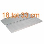 Opvouwbare aluminium oprijplaat 18 tot 33 cm | Kies uw afmeting : Breedte 72 cm