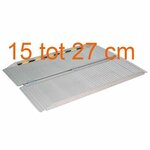 Opvouwbare aluminium oprijplaat 15 tot 27 cm | Kies uw afmeting : Breedte 85 cm