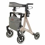 Lichtgewicht rollator Saturn (7,3 kg) | Champagne | Incl. Stokhouder, Fleshouder, Rugband en Tas | PR30266-CH | Able2