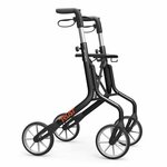 Rollator Let&apos;s Move (5,4 kg) | TrustCare | Lichtgewicht rollator | Zonder remkabels | Kleur: Zwart | TCLMO201