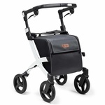 Rollz Flex 2 rollator classic (7,4 kg) | Rollator met grote boodschappentas | Matt Black | Lichtgewicht rollator | 3010RF0012