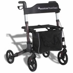 Lichtgewicht rollator Travel Eaze 2 (8 kg) | ExcelCare | Dubbel inklapbaar | Coffee Brown | 24300600